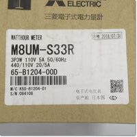 Japan (A)Unused,M8UM-S33R 3P3W 110V 5A 50/60Hz  電子式電力量計 ,Electricity Meter,MITSUBISHI