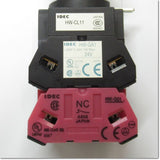 Japan (A)Unused,HW2L-M111Q4W　φ22 照光押ボタンスイッチ 角平形 1a1b AC/DC24V ,Illuminated Push Button Switch,IDEC