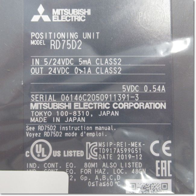 Japan (A)Unused,RD75D2 位置決めユニット 差動ドライバ出力タイプ ,อะไหล่เครื่องจักร,Machine ...