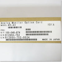Japan (A)Unused,AO-A3  アナログモニタカード ,Yaskawa,Yaskawa