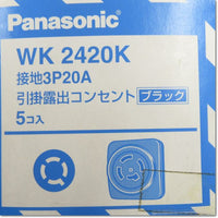 Japan (A)Unused,WK2420K 引掛露出コンセント 接地3P20A 5個入り ,Outlet / Lighting Eachine,Panasonic 