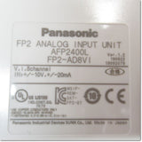 Japan (A)Unused,FP2-AD8VI [AFP2400L]　アナログ入力 出力用高機能ユニット Ver.1.2 ,FP Series,Panasonic