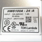 Japan (A)Unused,HWS100A-24/A　スイッチング電源 24V 4.5A ,DC24V Output,TDK
