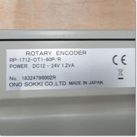 Japan (A)Unused,RP-1712-OT1-60P/R   ロータリエンコーダ  DC12-24V ,Rotary Encoder,Other