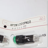 Japan (A)Unused,AP2M122GPN10 φ12 LED式小形表示灯 丸平形 DC24V 10個入り ,Indicator<lamp> ,IDEC </lamp>