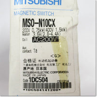 Japan (A)Unused,MSO-N10CX,AC200V　2.8-4.4A  1a　電磁開閉器　 ,Irreversible Type Electromagnetic Switch,MITSUBISHI