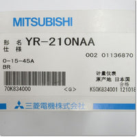 Japan (A)Unused,YR-210NAA 15A 0-15-45A DRCT BR　交流電流計　ダイレクト計器　3倍延長　赤針付き ,Ammeter,MITSUBISHI