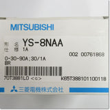 Japan (A)Unused,YS-8NAA 1A 0-30-90A 30/1A BR　交流電流計　3倍延長　赤針付き ,Ammeter,MITSUBISHI