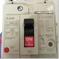 Japan (A)Unused,NF63-NCV,3P 50A AL-1LS MG-1L  単相3線回路専用遮断器ノーヒューズ遮断器 警報スイッチ、メグ測定スイッチ付き ,MCCB 3 Poles,MITSUBISHI