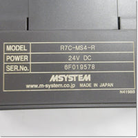 Japan (A)Unused,R7C-MS4-R  少点数入出力ユニット ポテンショメータ入力4点 ,Conversion Terminal Block / Terminal,M-SYSTEM