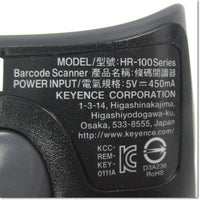 Japan (A)Unused,HR-100 2次元コードハンディスキャナ + 設定ソフトウェア・通信ケーブル・ACアダプタ・ACコード付き ,Handy Code Reader,KEYENCE 