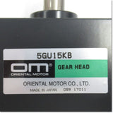 Japan (A)Unused,5GU15KB　平行軸ギヤヘッド 取付角90mm 減速比15 ,Reduction Gear (GearHead),ORIENTAL MOTOR