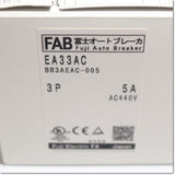 Japan (A)Unused,EA33AC,3P 5A  オートブレーカ ,MCCB 3 Poles,Fuji