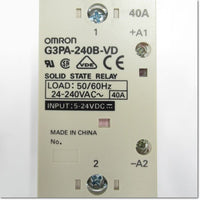 Japan (A)Unused,G3PA-240B-VD DC5-24V　ヒータ用ソリッドステート・リレー ,Solid-State Relay / Contactor,OMRON