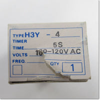 Japan (A)Unused,H3Y-4 AC100V 5s timer,Timer,OMRON 