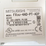 Japan (A)Unused,FX3U-4AD-PT-ADP　温度センサ入力用アダプタ 4ch ,Special Module,MITSUBISHI