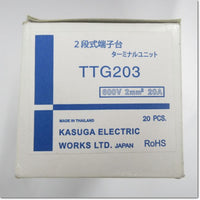 Japan (A)Unused,TTG203  2段形端子台 20個入り ,Terminal Blocks,KASUGA