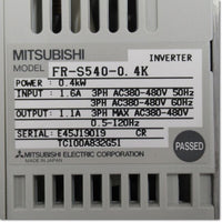 Japan (A)Unused,FR-S540-0.4K  インバータ 三相400V ,MITSUBISHI,MITSUBISHI