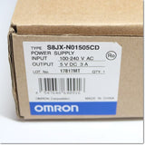 Japan (A)Unused,S8JX-N01505CD  スイッチング・パワーサプライ DINレール取付タイプ 5V 3A ,DC5V Output,OMRON