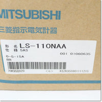 Japan (A)Unused,LS-110NAA 5A 0-5-15A DRCT BR　交流電流計 ダイレクト計器 3倍延長 赤針付き ,Ammeter,MITSUBISHI