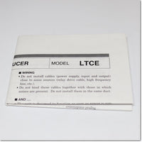Japan (A)Unused,LTCE-5A-R/T  交流電流トランスデューサ 端子カバー付き ,Signal Converter,M-SYSTEM