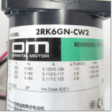 Japan (A)Unused,2RK6GN-CW2J　レバーシブルモータ 単相200V 取付角60mm 6W 歯切りシャフト ,Reversible Motor,ORIENTAL MOTOR
