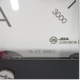 Japan (A)Unused,YS-8NAA 1A 0-1000-3000A 1000/1A　BR 交流電流計 3倍延長 赤針付き ,Ammeter,MITSUBISHI