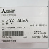 Japan (A)Unused,YS-8NAA 1A 0-100-300A 100/1A BR　交流電流計 3倍延長 赤針付き ,Ammeter,MITSUBISHI