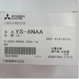 Japan (A)Unused,YS-8NAA 1A 0-200-600A 1A 200/1A BR Ammeter,MITSUBISHI,Ammeter,MITSUBISHI 