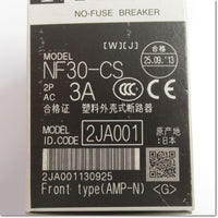 Japan (A)Unused,NF30-CS,2P 3A  ノーヒューズ遮断器 ,MCCB 2-Pole,MITSUBISHI