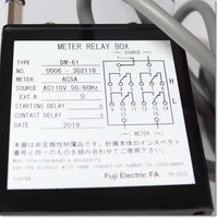 Japan (A)Unused,WM4NAR6 5A 0-5-15A CT5/5A H/L　交流電流メータリレー AC100V 3倍延長 ,meter Relay,Fuji