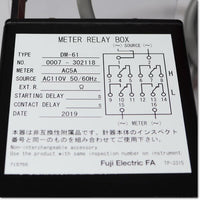 Japan (A)Unused,WM4NAR6 5A 0-10-30A CT10/5A H/L　交流電流メータリレー AC100V 3倍延長 ,meter Relay,Fuji
