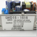 Japan (A)Unused,LWD15-1515 Japanese equipment DC15V 0.5A ,DC15V Output,TDK 