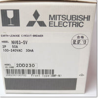 Japan (A)Unused,NV63-SV 2P 50A 30mA  漏電遮断器 ,Earth Leakage Circuit Breaker 2-Pole,MITSUBISHI