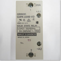 Japan (A)Unused,G3PA-220B-VD-X DC5-24 パワー・ソリッドステート・リレー ,Solid-State Relay / Contactor,OMRON 