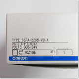 Japan (A)Unused,G3PA-220B-VD-X DC5-24 パワー・ソリッドステート・リレー ,Solid-State Relay / Contactor,OMRON 