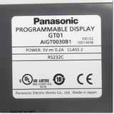 Japan (A)Unused,AIGT0030B1  プログラマブル表示器 3型STNモノクロ液晶　LED3色バックライト DC5V ,Touch Panel Display Other,Panasonic