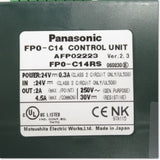 Japan (A)Unused,FP0-C14RS [AFP02223]  コントロールユニット 端子台タイプ 入力8点/リレー出力6点 Ver.2.3 ,FP Series,Panasonic