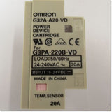 Japan (A)Unused,G32A-A20-VD パワー・デバイス・カートリッジ G3PA-220B-VD用 DC5-24V ,Solid-State Relay / Contactor,OMRON 