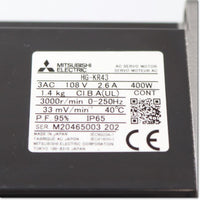 Japan (A)Unused,HG-KR43　ACサーボモータ 0.4kW ,MR-J4,MITSUBISHI