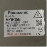 Japan (A)Unused,MY9G5B Japanese Japanese equipment1/5 取付角90mm ,Reduction Gear (GearHead),Panasonic 