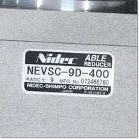 Japan (A)Unused,NEVSC-9D-400　TYPE3　サーボモータ専用 減速機 エイブル減速機 直交軸　減速比9 ,Reduction Gear (GearHead),NIDEC-SHIMPO