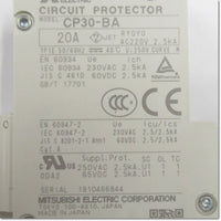 Japan (A)Unused,CP30-BA,1P 1-M 20A circuit protector 1-Pole,MITSUBISHI 