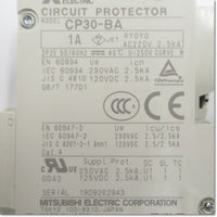 Japan (A)Unused,CP30-BA,2P 2-M 1A circuit protector 2-Pole,MITSUBISHI 