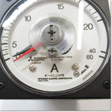 Japan (A)Unused,LS-80NAA 1A 0-20-60 20/1A BR  交流電流計 3倍延長 赤針付き ,Ammeter,MITSUBISHI