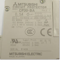Japan (A)Unused,CP30-BA,1P 2-M 0.5A  サーキットプロテクタ 補助スイッチ付き ,Circuit Protector 1-Pole,MITSUBISHI