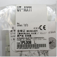 Japan (A)Unused,UT-AX11 電磁開閉器用 補助接点ユニット 1a1b ,Electromagnetic Contactor / Switch Other,MITSUBISHI