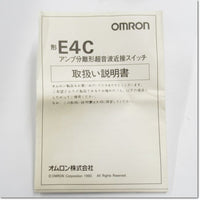 Japan (A)Unused,E4C-WH4T Japanese electronic equipment,NO/NC,Ultrasonic Sensor,OMRON 