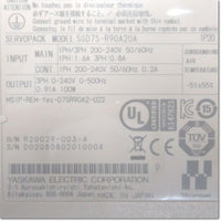 Japan (A)Unused,SGD7S-R90A20A サーボパック AC200V 0.1kW MECHATROLINK-Ⅲ通信指令形 ,Σ-7,Yaskawa 