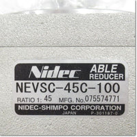 Japan (A)Unused,NEVSC-45C-100  サーボモータ専用 減速機 エイブル減速機 減速比1/45 中実軸 ,Reduction Gear (GearHead),NIDEC-SHIMPO